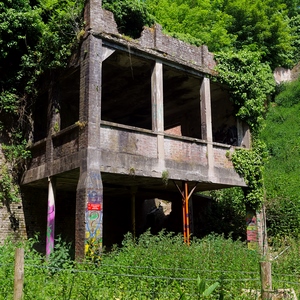 Construction abandonnée envahie par les plantes - France  - collection de photos clin d'oeil, catégorie rues